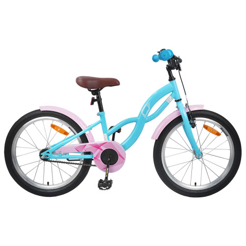 vidaXL Barncykel 20 Tum för 6-11 år gamla Ljusblå