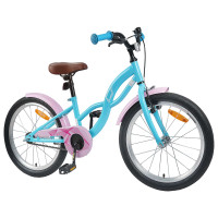 Produktbild för Barncykel 20 Tum för 6-11 år gamla Ljusblå