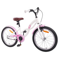 Produktbild för Barncykel 20 Tum för 6-11 år gamla Vit