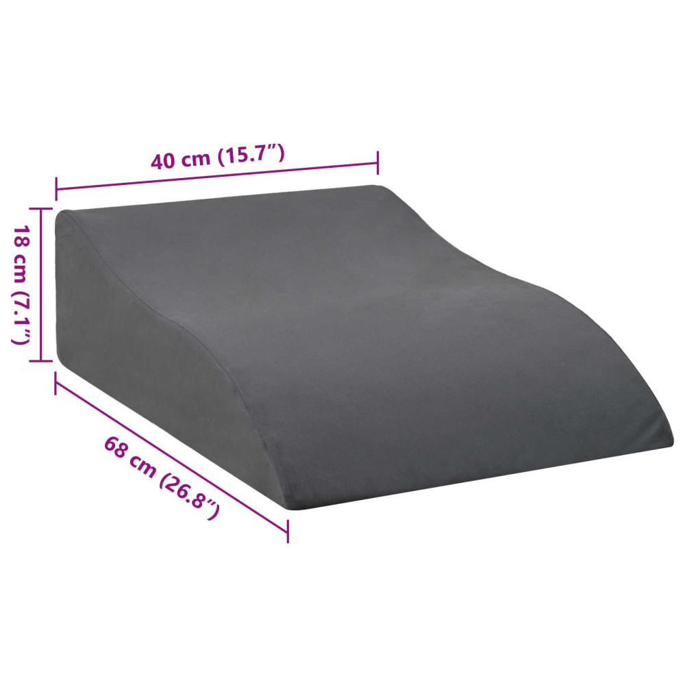 Produktbild för Ben Kudde Grå 68 x 40 x 18 cm PU skum