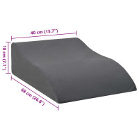 Produktbild för Ben Kudde Grå 68 x 40 x 18 cm PU skum