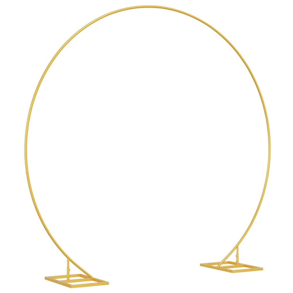 Produktbild för Bröllopsbåge Guld 220 x 45 x 200 cm Stål