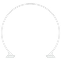 Produktbild för Bröllopsbåge Vit 220 x 45 x 200 cm Stål