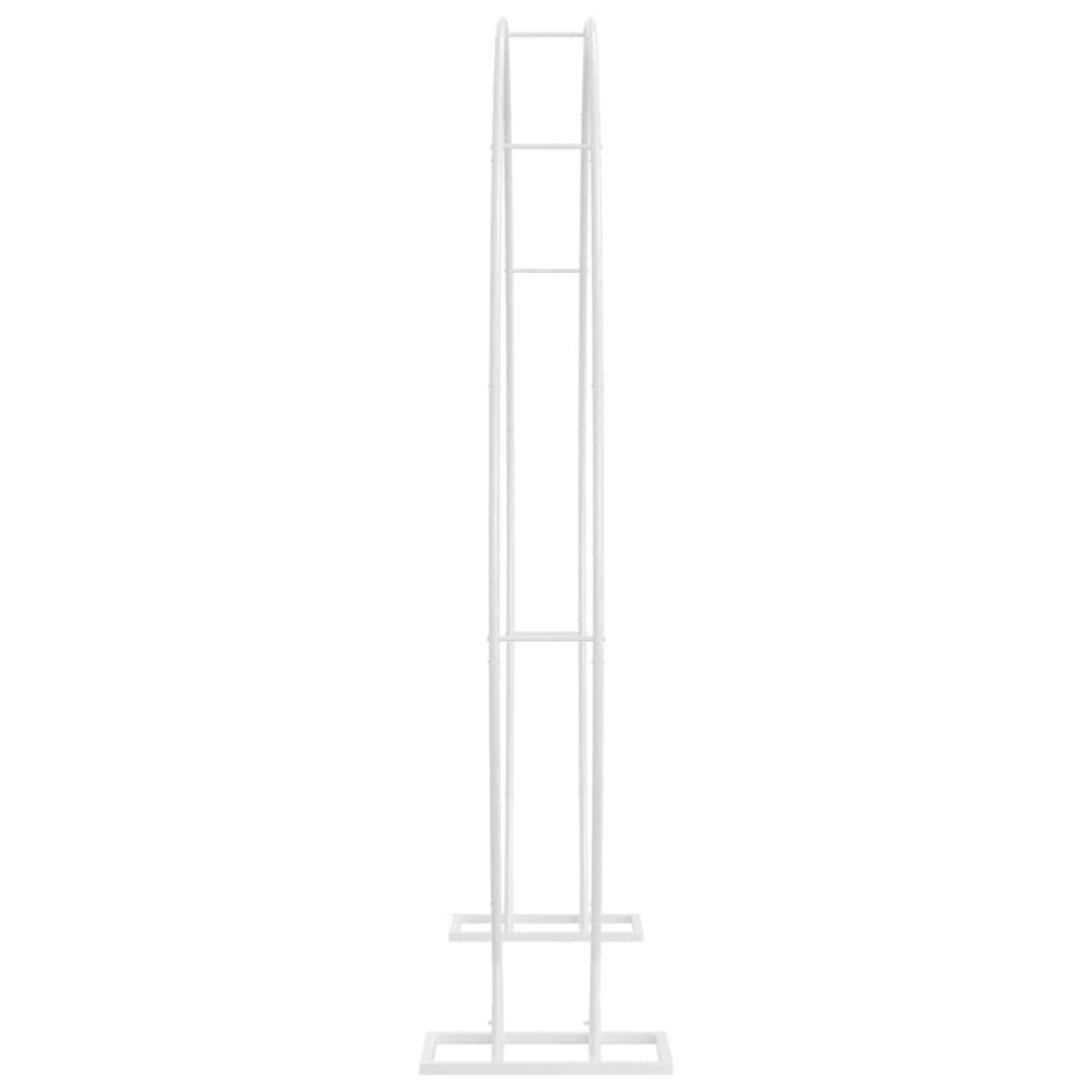 Produktbild för Bröllopsbåge Vit 220 x 45 x 200 cm Stål
