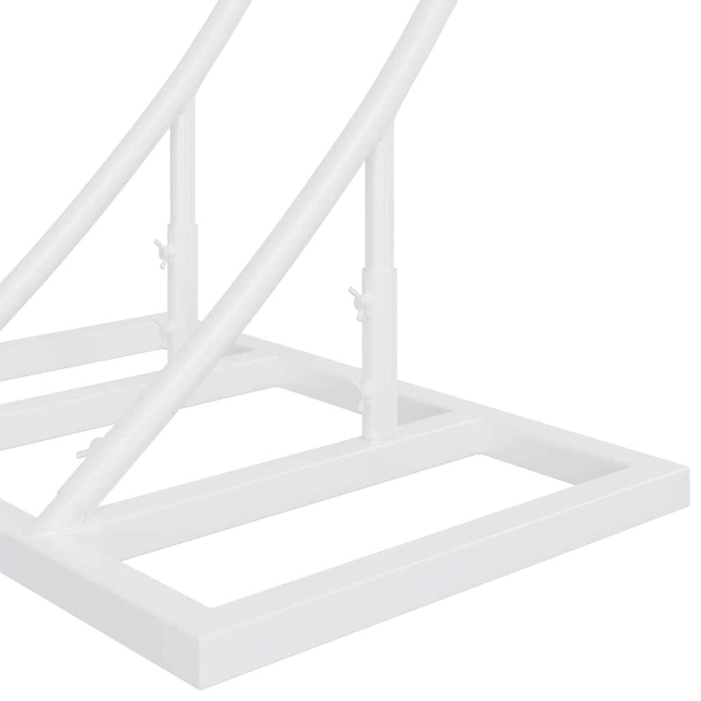 Produktbild för Bröllopsbåge Vit 220 x 45 x 200 cm Stål