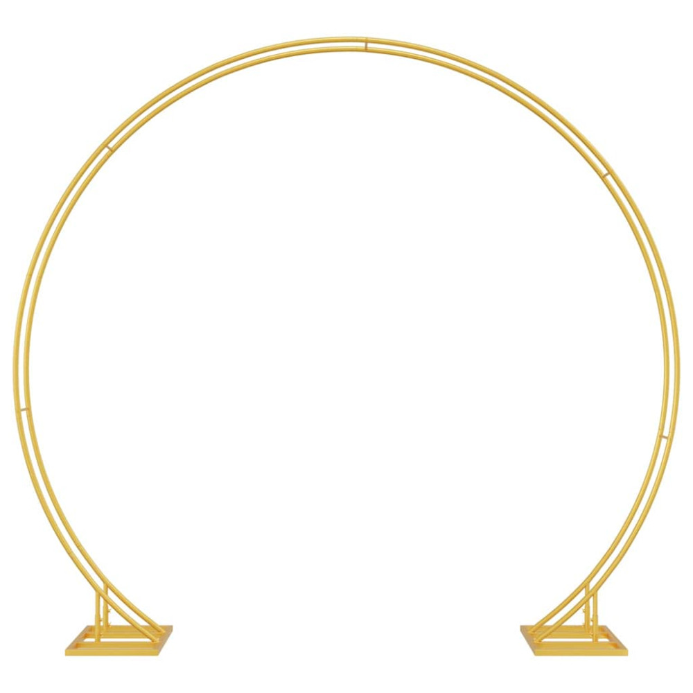 Produktbild för Bröllopsbåge Guld 220 x 45 x 200 cm Stål