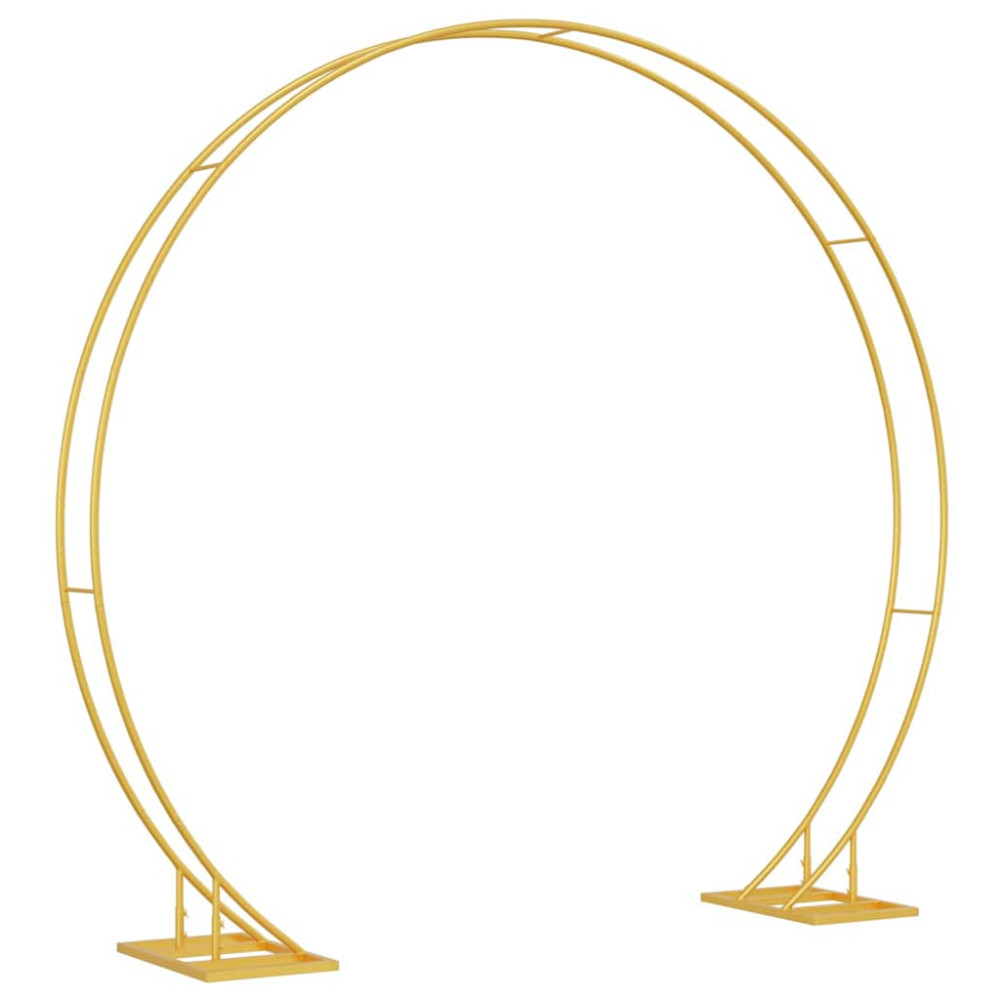Produktbild för Bröllopsbåge Guld 220 x 45 x 200 cm Stål