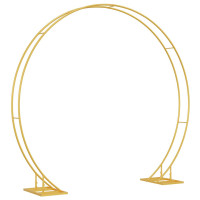 Produktbild för Bröllopsbåge Guld 220 x 45 x 200 cm Stål