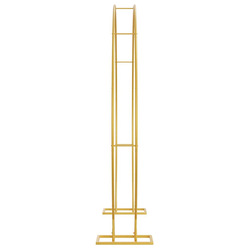 Produktbild för Bröllopsbåge Guld 220 x 45 x 200 cm Stål