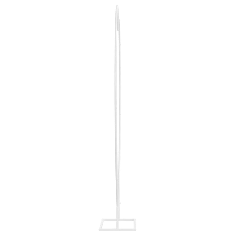 Produktbild för Bröllopsbåge Vit 195 x 35 x 211 cm Stål