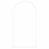 Produktbild för Bröllopsbåge Vit 100 x 39 x 200 cm Stål
