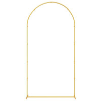 Produktbild för Bröllopsbåge Guld 100 x 39 x 200 cm Stål