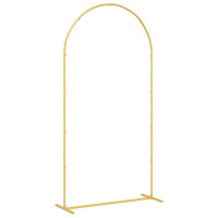 Produktbild för Bröllopsbåge Guld 100 x 39 x 200 cm Stål