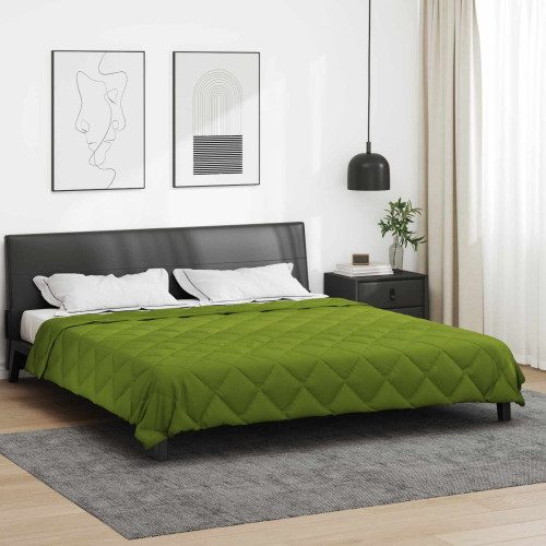 vidaXL Sommar Duvet Grön 220 x 200 cm Mikrofiber