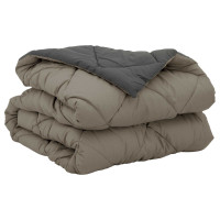 Produktbild för Sommar Duvet Ljusgrå och antracit 200 x 140 cm Mikrofiber
