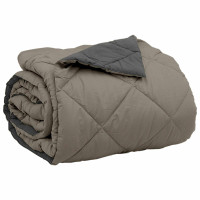 Produktbild för Sommar Duvet Ljusgrå och antracit 220 x 200 cm Mikrofiber