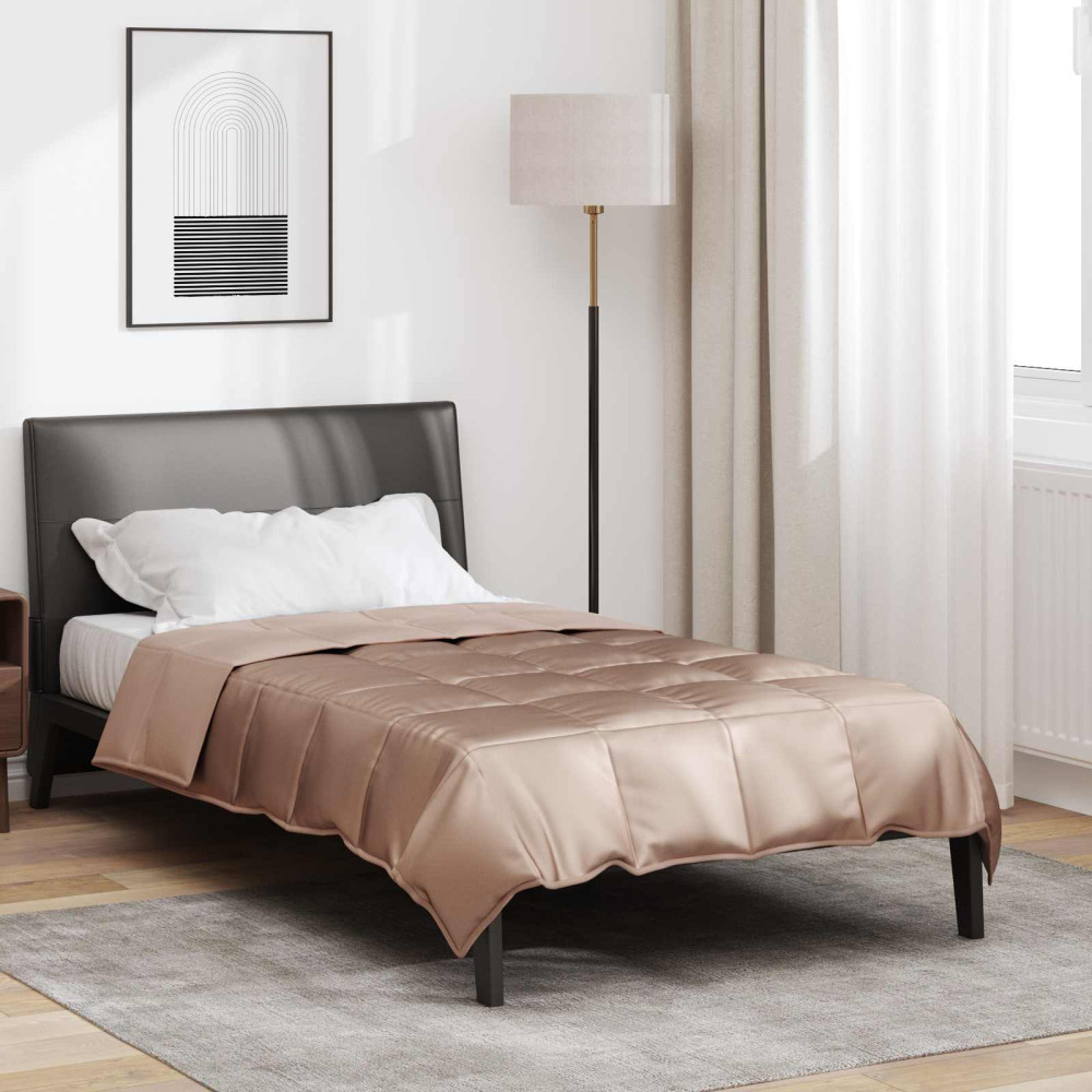 Produktbild för Sommar Duvet Guld 135 x 200 cm Satin och Mikrofiber