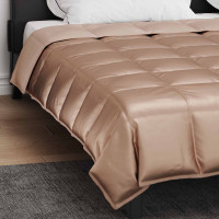 Produktbild för Sommar Duvet Guld 200 x 200 cm Satin och Mikrofiber