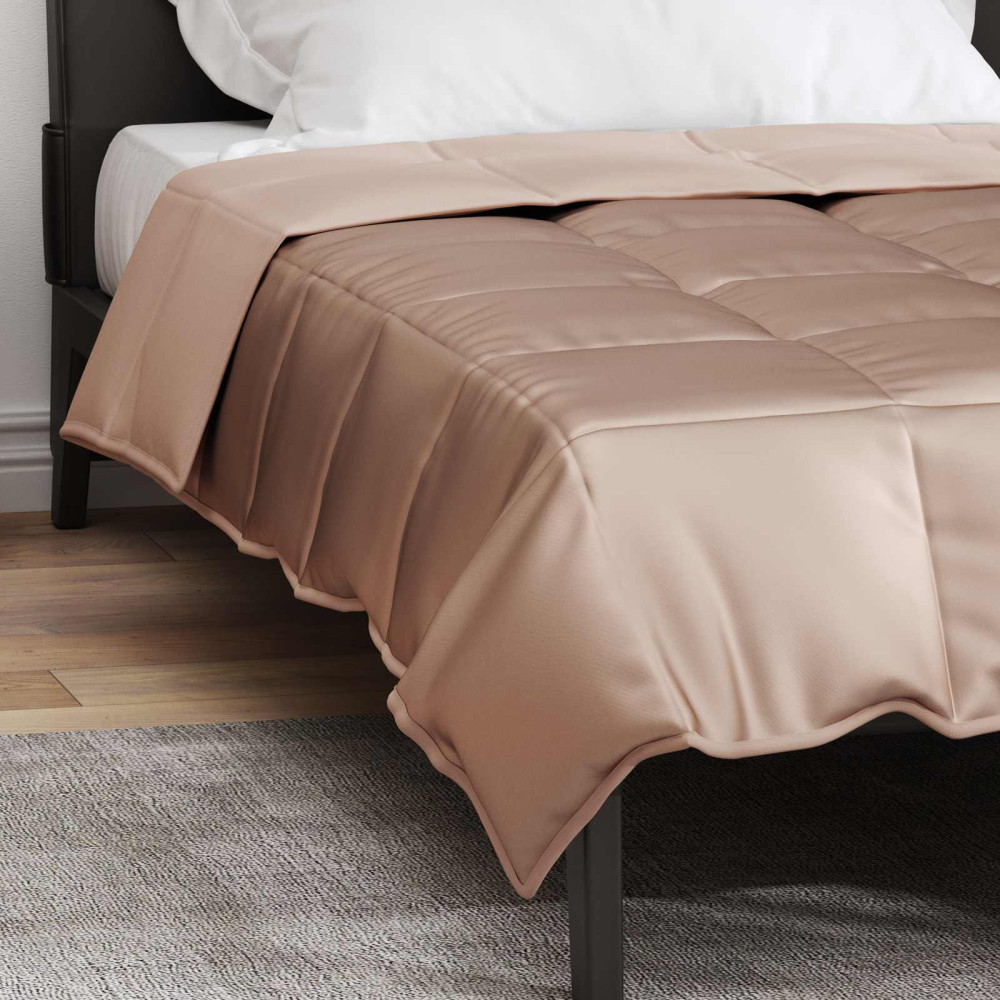 Produktbild för Sommar Duvet Guld 135 x 220 cm Satin och Mikrofiber