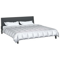 Produktbild för Full Års-Duvet Silver 240 x 260 cm Satin och Mikrofiber