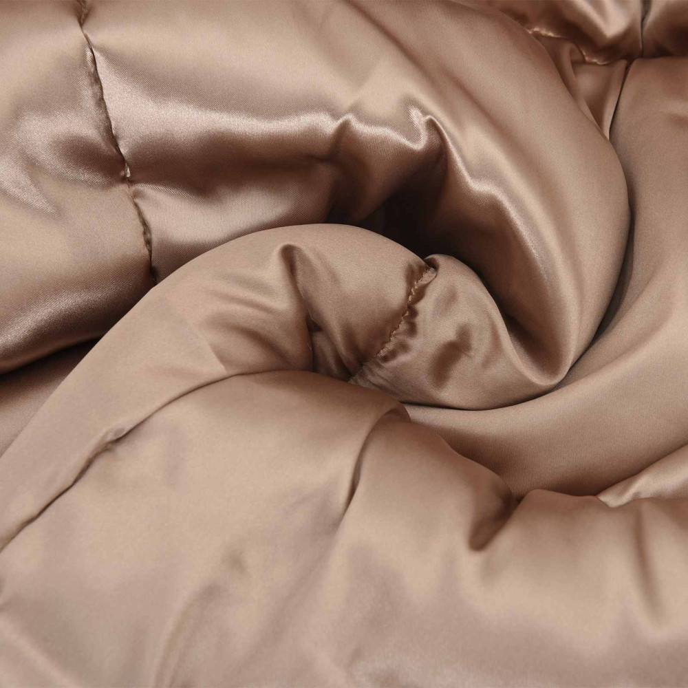 Produktbild för Vinter Täcke Guld 140 x 200 cm Satin och Mikrofiber