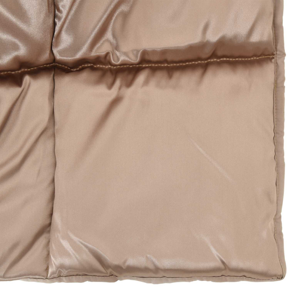 Produktbild för Vinter Täcke Guld 155 x 220 cm Satin och Mikrofiber