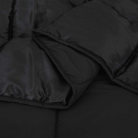 Produktbild för Vinter Täcke Svart 135 x 200 cm Satin och Mikrofiber