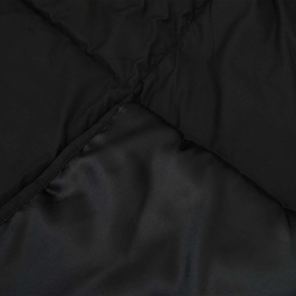 Produktbild för Vinter Täcke Svart 135 x 200 cm Satin och Mikrofiber