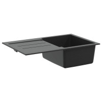 Produktbild för Diskho Svart 780 x 500 mm 80% Kvarts och 20% Resin