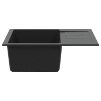 Produktbild för Diskho Svart 620 x 500 mm 80% Kvarts och 20% Resin