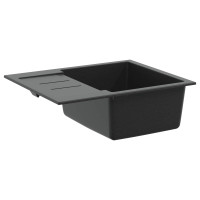 Produktbild för Diskho Svart 620 x 500 mm 80% Kvarts och 20% Resin