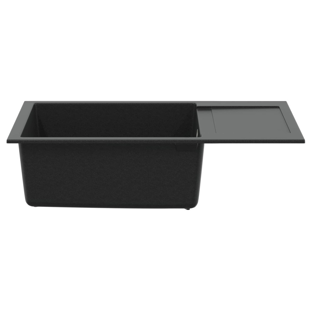 Produktbild för Diskho Svart 780 x 500 mm 80% Kvarts och 20% Resin