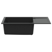 Produktbild för Diskho Svart 780 x 500 mm 80% Kvarts och 20% Resin