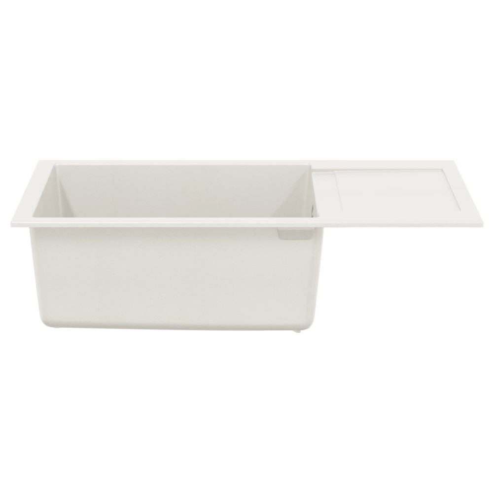 Produktbild för Diskho Vit 780 x 500 mm 80% Kvarts och 20% Resin