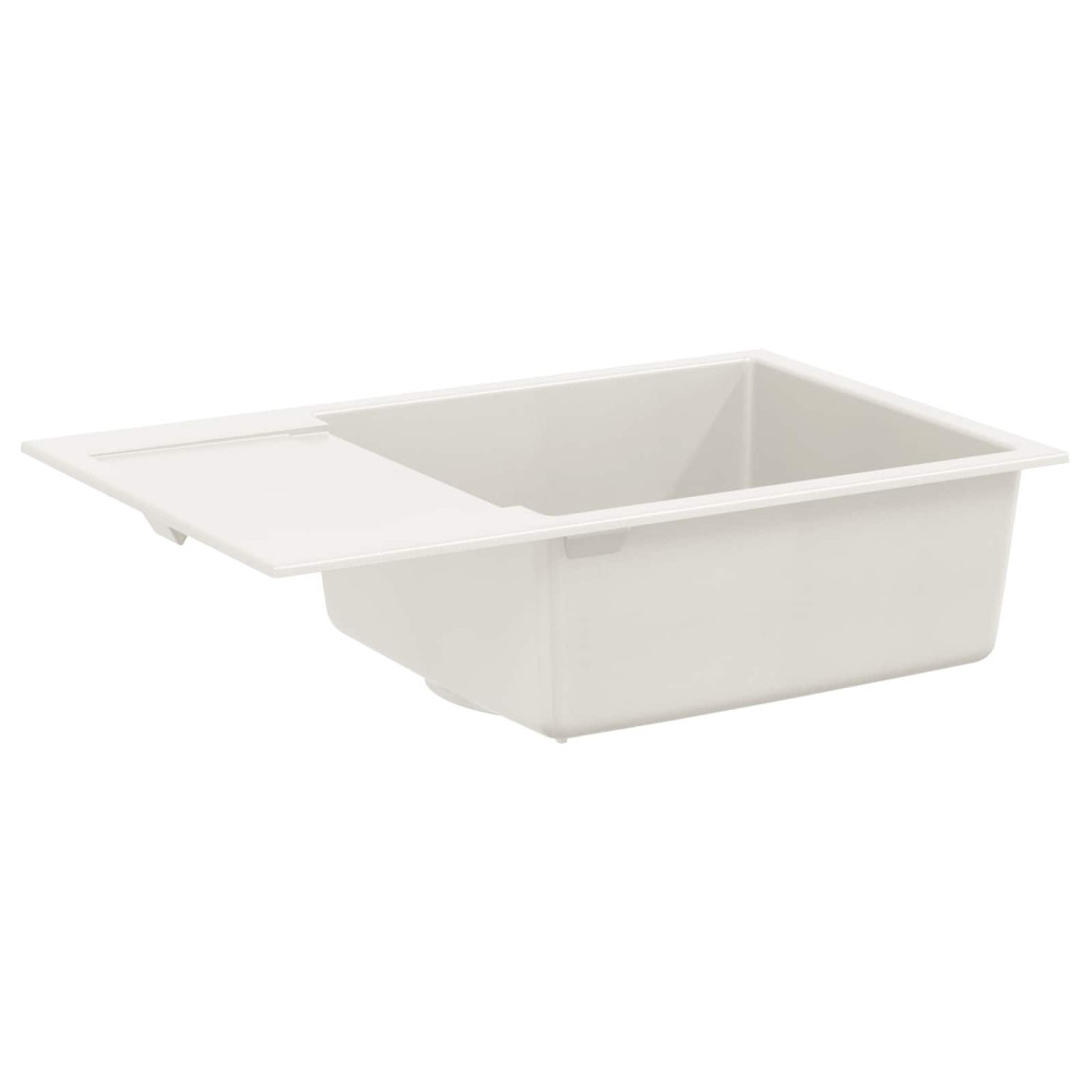 Produktbild för Diskho Vit 780 x 500 mm 80% Kvarts och 20% Resin