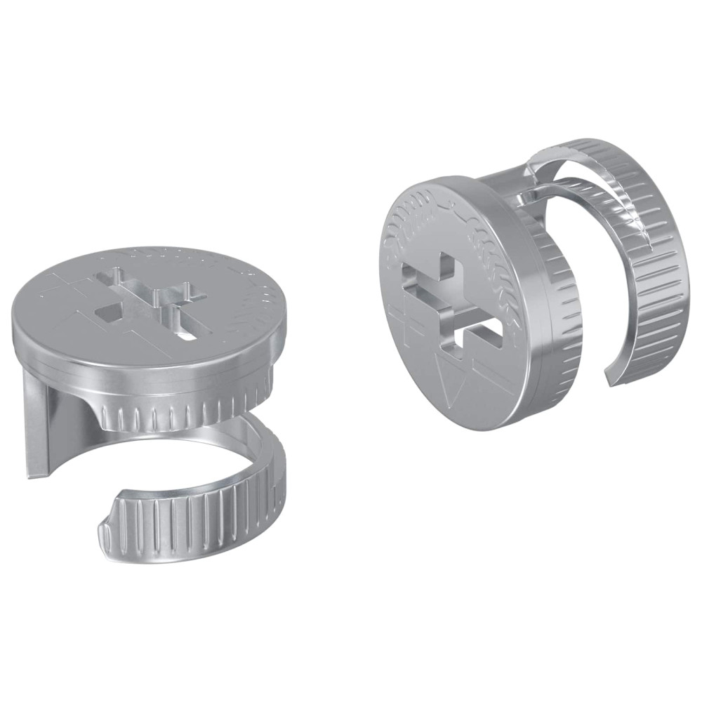 Produktbild för Kammuttrar 2 pcs Silver 12 x 10 mm Metall