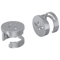 Produktbild för Kammuttrar 2 pcs Silver 12 x 10 mm Metall