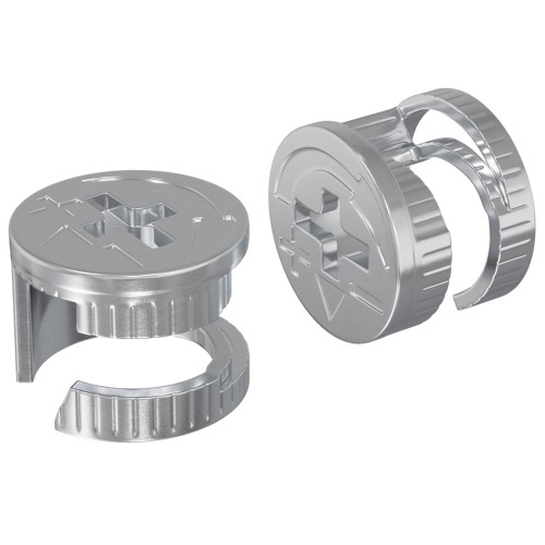 vidaXL Kammuttrar 2 pcs Silver 15 x 11,5 mm Metall