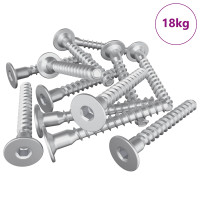 Produktbild för Konfirmationsskruvar 5000 pcs Silver Metall