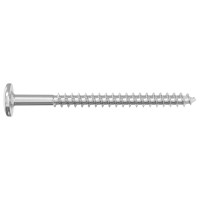Produktbild för Träskruvar 2 pcs Silver M6 x 70 mm Stål