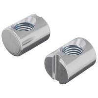 Produktbild för Fästdon för tunnor 2 pcs Silver M6 x 13 mm Metall