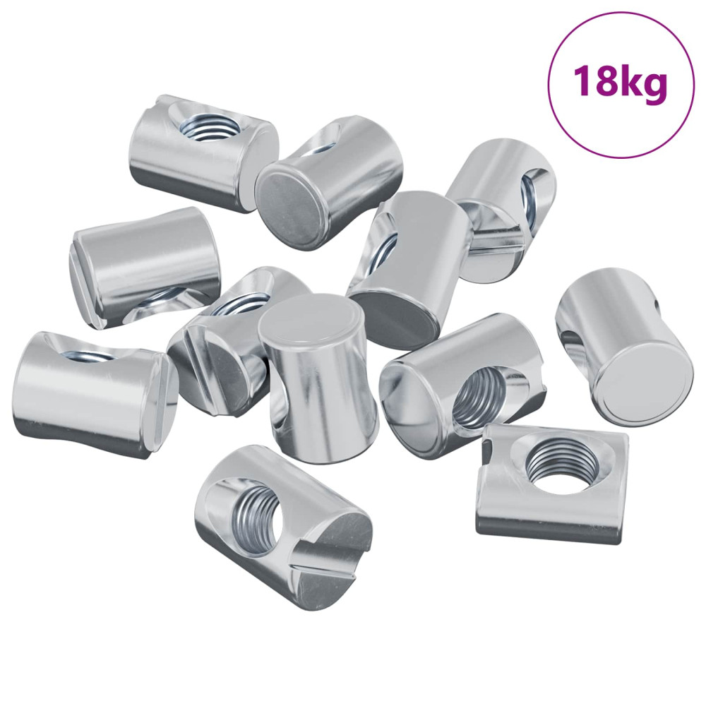 Produktbild för Fästdon för tunnor 3462 pcs Silver M6 x 13 mm Metall