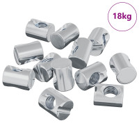 Produktbild för Fästdon för tunnor 3462 pcs Silver M6 x 13 mm Metall