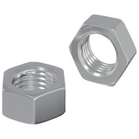 Produktbild för Sexkantig mutter 2 pcs Silver M6 Metall