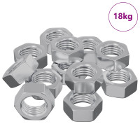 Produktbild för Sexkantig mutter 9000 pcs Silver Metall