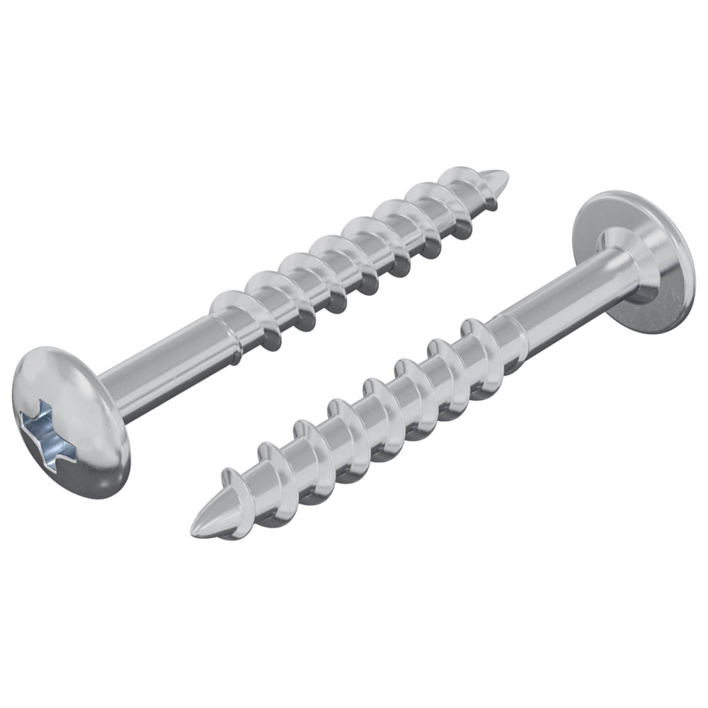 Produktbild för Skruv 2 pcs Silver 9,8 x 35 mm Järn