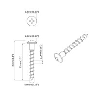 Produktbild för Skruv 7792 pcs Silver 9,8 x 35 mm Järn