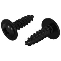 Produktbild för Självgängande spik 2 pcs Svart 3,5 x 12 mm Järn