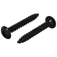 Produktbild för Gängspik 2 pcs Svart M4 x 28 mm Stål