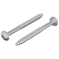 Produktbild för Träskruv 2 pcs Silver 9,8 x 53 mm Stål